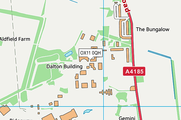 OX11 0QH map - OS VectorMap District (Ordnance Survey) OX11 0QH map - OS VectorMap District (Ordnance Survey)