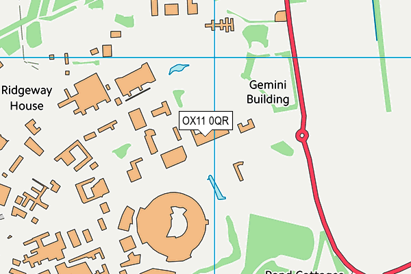 OX11 0QR map - OS VectorMap District (Ordnance Survey) OX11 0QR map - OS VectorMap District (Ordnance Survey)