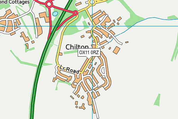 OX11 0RZ map - OS VectorMap District (Ordnance Survey) OX11 0RZ map - OS VectorMap District (Ordnance Survey)