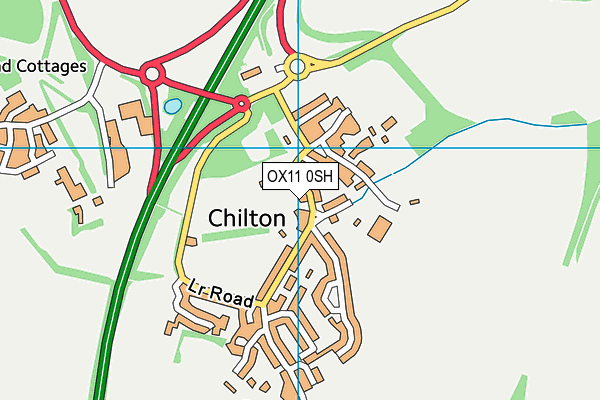OX11 0SH map - OS VectorMap District (Ordnance Survey) OX11 0SH map - OS VectorMap District (Ordnance Survey)