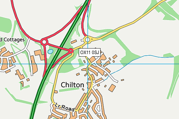 OX11 0SJ map - OS VectorMap District (Ordnance Survey) OX11 0SJ map - OS VectorMap District (Ordnance Survey)