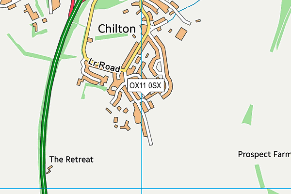 OX11 0SX map - OS VectorMap District (Ordnance Survey) OX11 0SX map - OS VectorMap District (Ordnance Survey)