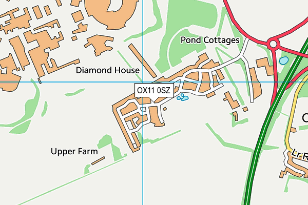OX11 0SZ map - OS VectorMap District (Ordnance Survey) OX11 0SZ map - OS VectorMap District (Ordnance Survey)