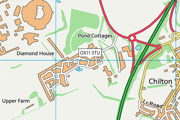 OX11 0TU map - OS VectorMap District (Ordnance Survey) OX11 0TU map - OS VectorMap District (Ordnance Survey)