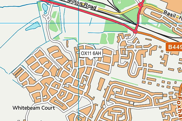 OX11 6AH map - OS VectorMap District (Ordnance Survey) OX11 6AH map - OS VectorMap District (Ordnance Survey)