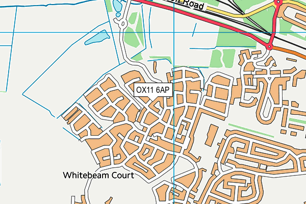 OX11 6AP map - OS VectorMap District (Ordnance Survey) OX11 6AP map - OS VectorMap District (Ordnance Survey)