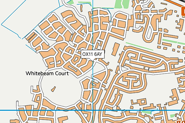 OX11 6AY map - OS VectorMap District (Ordnance Survey) OX11 6AY map - OS VectorMap District (Ordnance Survey)