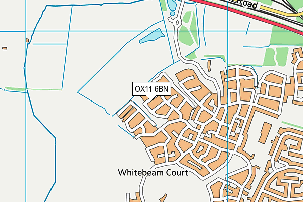 OX11 6BN map - OS VectorMap District (Ordnance Survey) OX11 6BN map - OS VectorMap District (Ordnance Survey)
