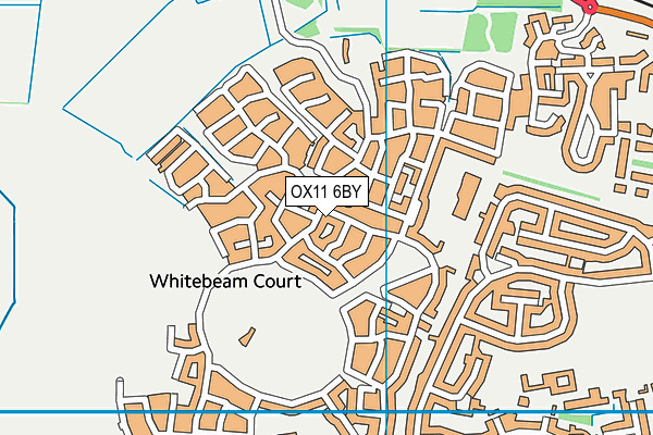 OX11 6BY map - OS VectorMap District (Ordnance Survey) OX11 6BY map - OS VectorMap District (Ordnance Survey)