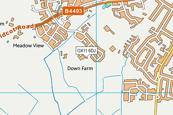 OX11 6DJ map - OS VectorMap District (Ordnance Survey) OX11 6DJ map - OS VectorMap District (Ordnance Survey)
