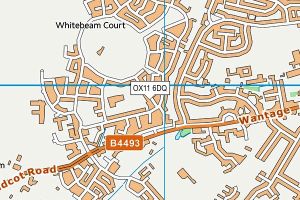 OX11 6DQ map - OS VectorMap District (Ordnance Survey) OX11 6DQ map - OS VectorMap District (Ordnance Survey)