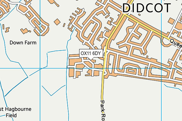OX11 6DY map - OS VectorMap District (Ordnance Survey) OX11 6DY map - OS VectorMap District (Ordnance Survey)