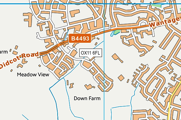 OX11 6FL map - OS VectorMap District (Ordnance Survey) OX11 6FL map - OS VectorMap District (Ordnance Survey)