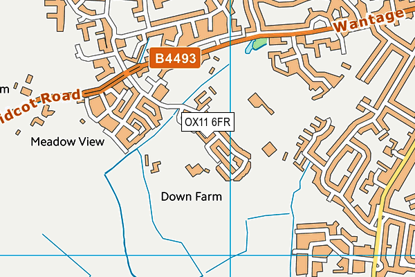 OX11 6FR map - OS VectorMap District (Ordnance Survey) OX11 6FR map - OS VectorMap District (Ordnance Survey)