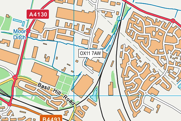 OX11 7AW map - OS VectorMap District (Ordnance Survey) OX11 7AW map - OS VectorMap District (Ordnance Survey)