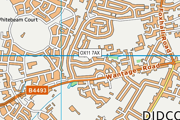 OX11 7AX map - OS VectorMap District (Ordnance Survey) OX11 7AX map - OS VectorMap District (Ordnance Survey)