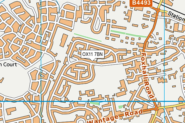 OX11 7BN map - OS VectorMap District (Ordnance Survey) OX11 7BN map - OS VectorMap District (Ordnance Survey)