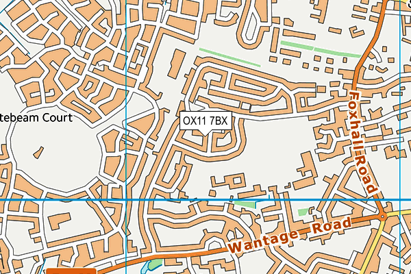 OX11 7BX map - OS VectorMap District (Ordnance Survey) OX11 7BX map - OS VectorMap District (Ordnance Survey)