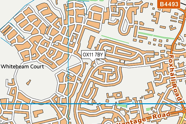 OX11 7BY map - OS VectorMap District (Ordnance Survey) OX11 7BY map - OS VectorMap District (Ordnance Survey)