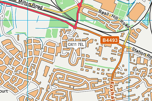 OX11 7EL map - OS VectorMap District (Ordnance Survey) OX11 7EL map - OS VectorMap District (Ordnance Survey)