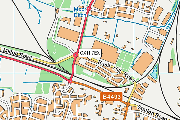 OX11 7EX map - OS VectorMap District (Ordnance Survey) OX11 7EX map - OS VectorMap District (Ordnance Survey)