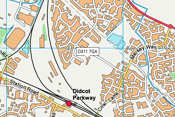 OX11 7GA map - OS VectorMap District (Ordnance Survey) OX11 7GA map - OS VectorMap District (Ordnance Survey)