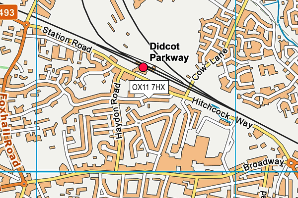 OX11 7HX map - OS VectorMap District (Ordnance Survey) OX11 7HX map - OS VectorMap District (Ordnance Survey)