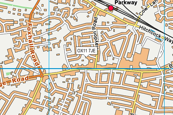 OX11 7JE map - OS VectorMap District (Ordnance Survey) OX11 7JE map - OS VectorMap District (Ordnance Survey)