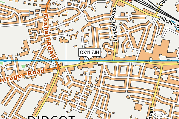 OX11 7JH map - OS VectorMap District (Ordnance Survey) OX11 7JH map - OS VectorMap District (Ordnance Survey)