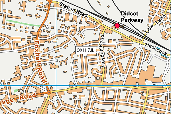 OX11 7JL map - OS VectorMap District (Ordnance Survey) OX11 7JL map - OS VectorMap District (Ordnance Survey)