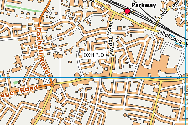 OX11 7JQ map - OS VectorMap District (Ordnance Survey) OX11 7JQ map - OS VectorMap District (Ordnance Survey)