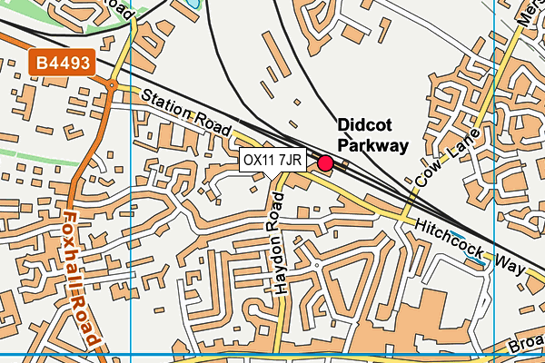 OX11 7JR map - OS VectorMap District (Ordnance Survey) OX11 7JR map - OS VectorMap District (Ordnance Survey)