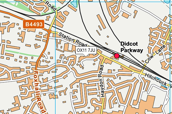 OX11 7JU map - OS VectorMap District (Ordnance Survey) OX11 7JU map - OS VectorMap District (Ordnance Survey)