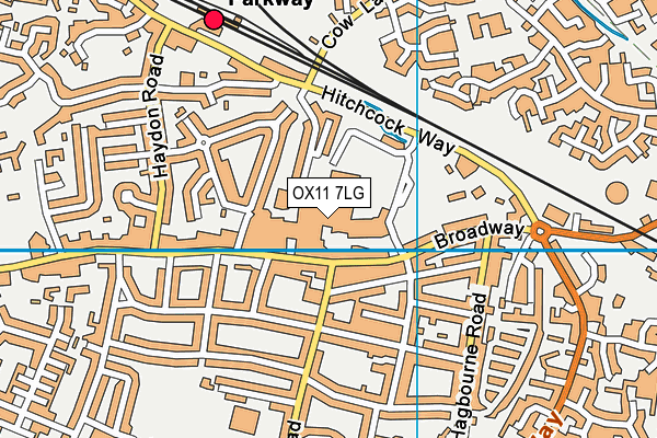 OX11 7LG map - OS VectorMap District (Ordnance Survey) OX11 7LG map - OS VectorMap District (Ordnance Survey)