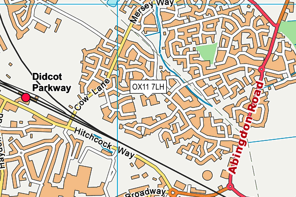 OX11 7LH map - OS VectorMap District (Ordnance Survey) OX11 7LH map - OS VectorMap District (Ordnance Survey)