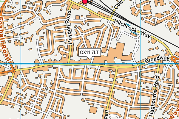 OX11 7LT map - OS VectorMap District (Ordnance Survey) OX11 7LT map - OS VectorMap District (Ordnance Survey)