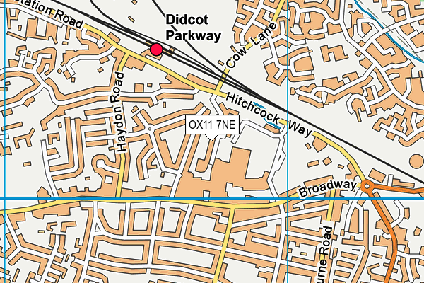OX11 7NE map - OS VectorMap District (Ordnance Survey) OX11 7NE map - OS VectorMap District (Ordnance Survey)