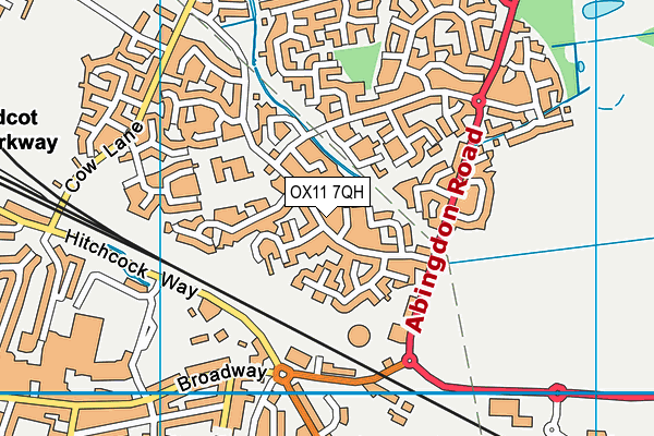 OX11 7QH map - OS VectorMap District (Ordnance Survey) OX11 7QH map - OS VectorMap District (Ordnance Survey)