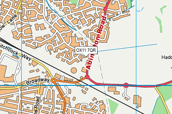 OX11 7QR map - OS VectorMap District (Ordnance Survey) OX11 7QR map - OS VectorMap District (Ordnance Survey)