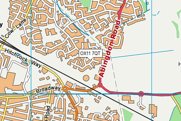 OX11 7QT map - OS VectorMap District (Ordnance Survey) OX11 7QT map - OS VectorMap District (Ordnance Survey)