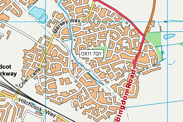 OX11 7QY map - OS VectorMap District (Ordnance Survey) OX11 7QY map - OS VectorMap District (Ordnance Survey)