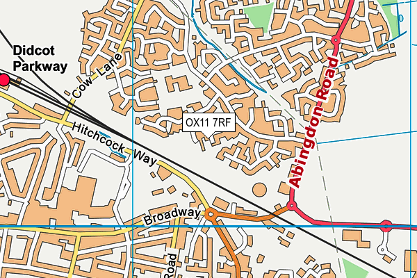 OX11 7RF map - OS VectorMap District (Ordnance Survey) OX11 7RF map - OS VectorMap District (Ordnance Survey)