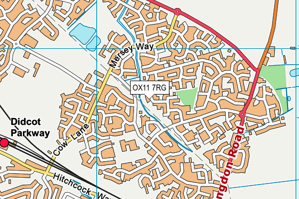OX11 7RG map - OS VectorMap District (Ordnance Survey) OX11 7RG map - OS VectorMap District (Ordnance Survey)