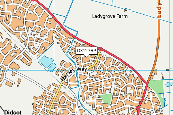 OX11 7RP map - OS VectorMap District (Ordnance Survey) OX11 7RP map - OS VectorMap District (Ordnance Survey)
