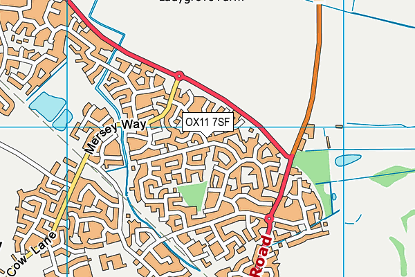 OX11 7SF map - OS VectorMap District (Ordnance Survey) OX11 7SF map - OS VectorMap District (Ordnance Survey)