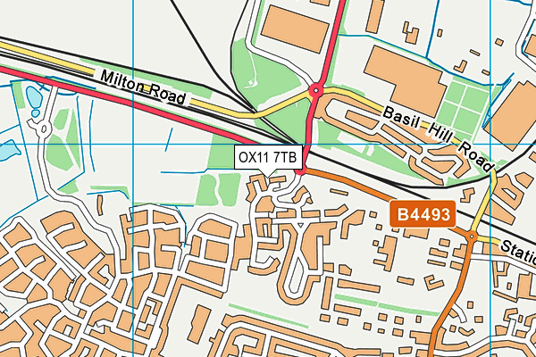 OX11 7TB map - OS VectorMap District (Ordnance Survey) OX11 7TB map - OS VectorMap District (Ordnance Survey)