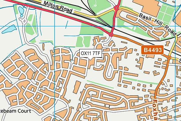 OX11 7TF map - OS VectorMap District (Ordnance Survey) OX11 7TF map - OS VectorMap District (Ordnance Survey)