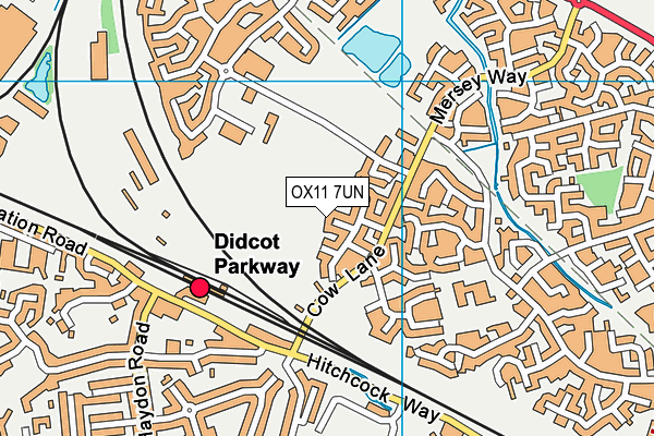 OX11 7UN map - OS VectorMap District (Ordnance Survey) OX11 7UN map - OS VectorMap District (Ordnance Survey)