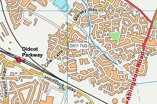 OX11 7UQ map - OS VectorMap District (Ordnance Survey) OX11 7UQ map - OS VectorMap District (Ordnance Survey)