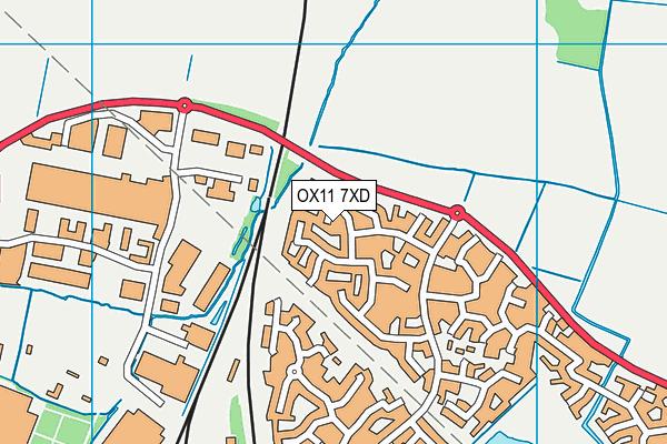 OX11 7XD map - OS VectorMap District (Ordnance Survey) OX11 7XD map - OS VectorMap District (Ordnance Survey)